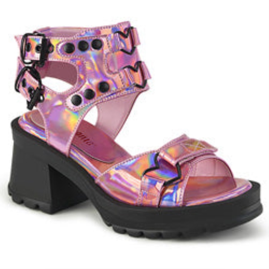 Bratty-07 Roze Holo Patent Demonia Nederland