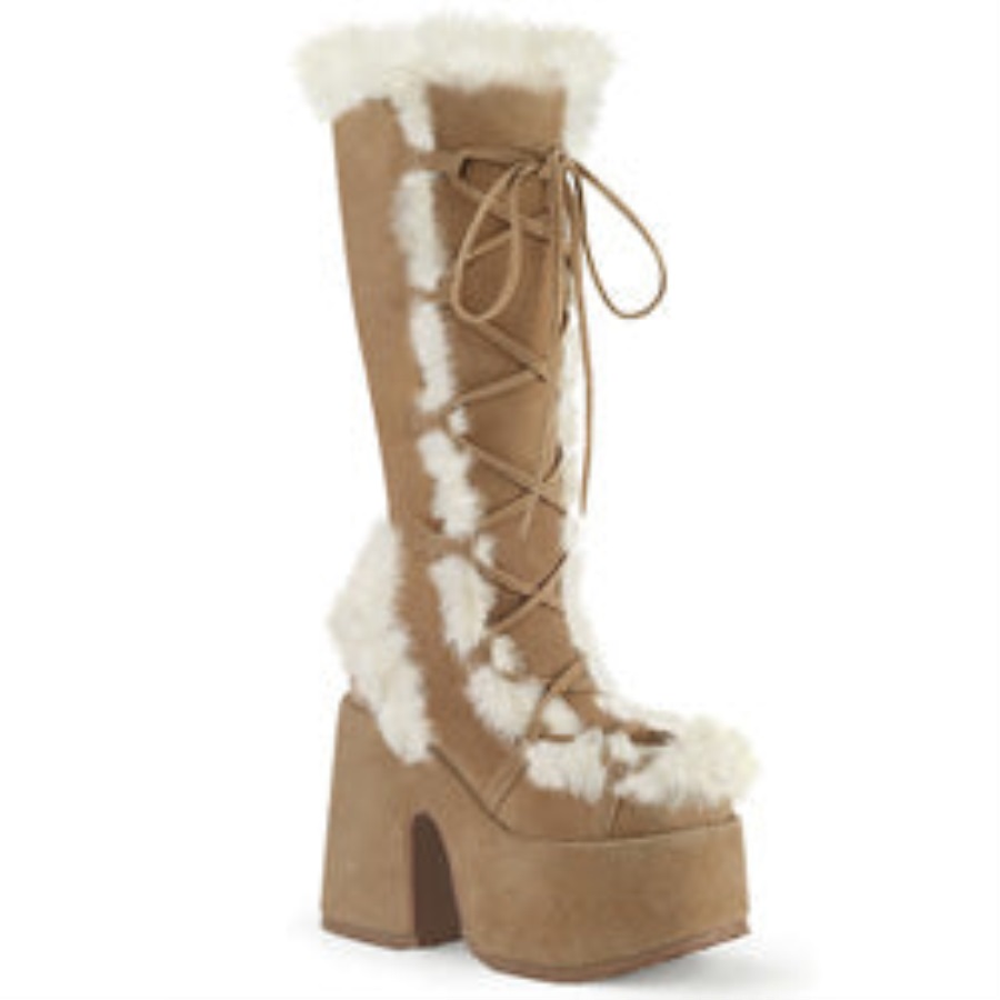Camel-311 Demonia Nederland Camel Vegan Suede