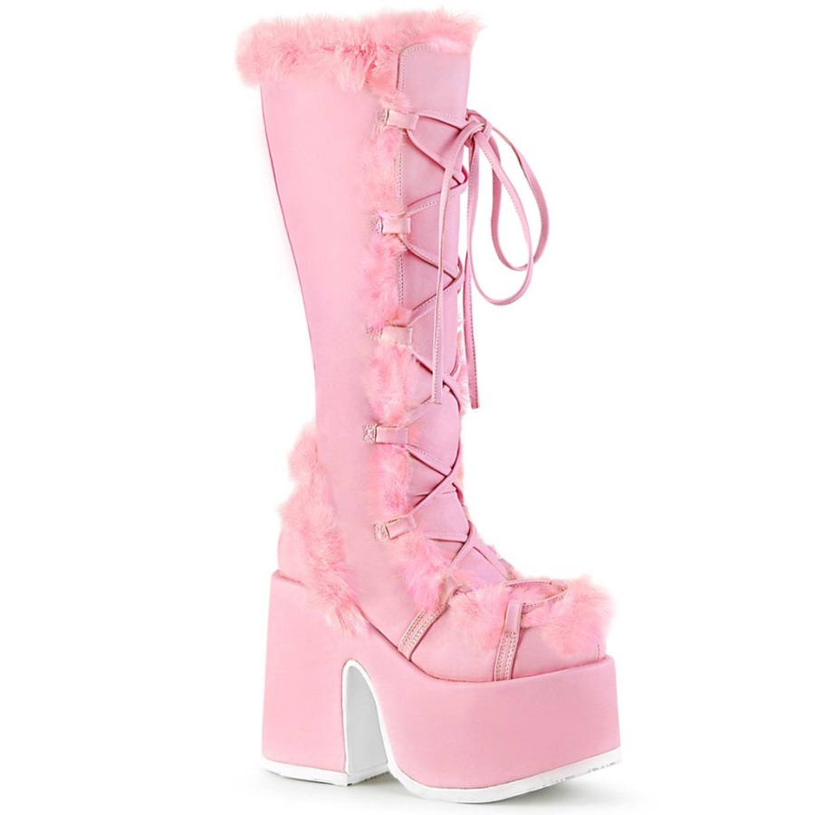Camel-311 Pastel Roze Vegan Leer Demonia Nederland