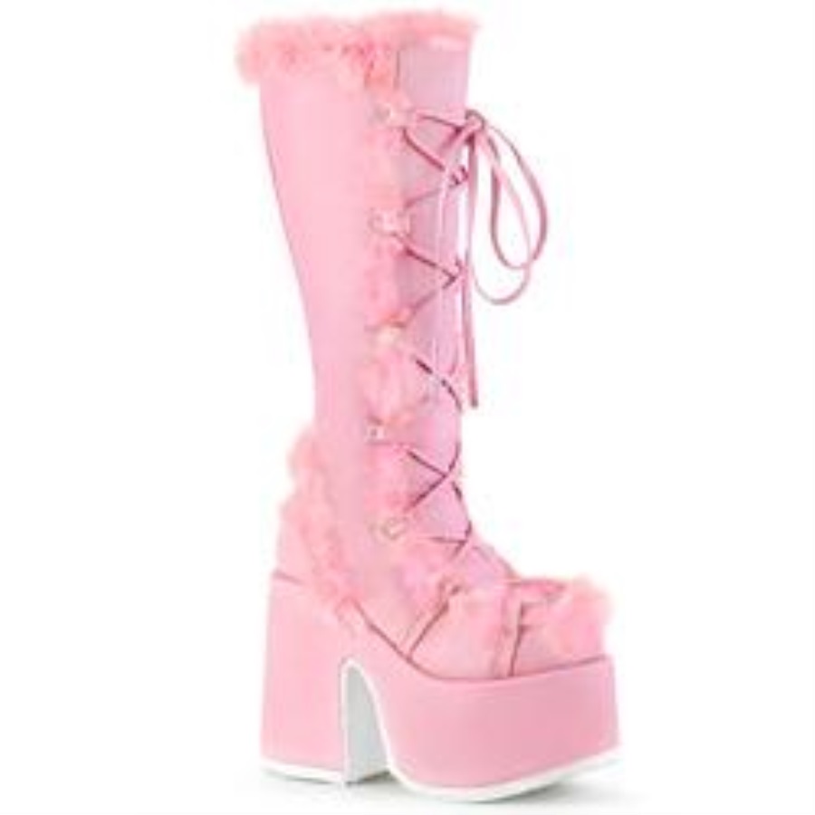 Camel-311 Pastel Roze Vegan Leer Demonia Nederland
