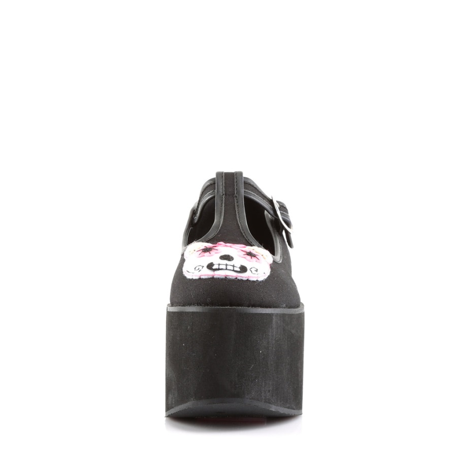 Click-04-1 Zwart Canvas Demonia Nederland