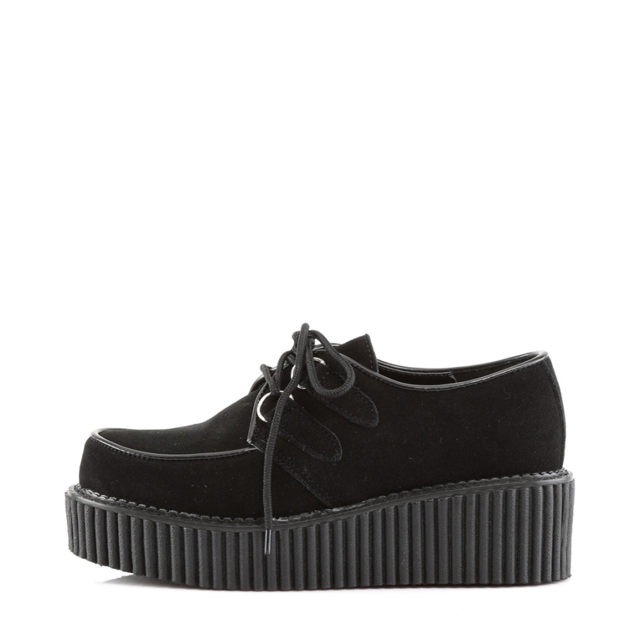 Creeper-101 Demonia Nederland Zwart Suede
