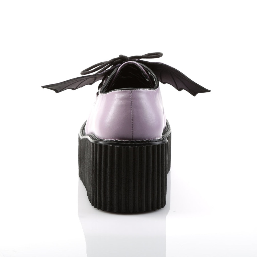 Creeper-205 Demonia Nederland Lavendel Vegan Leer