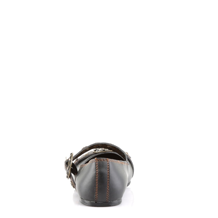 Daisy-09 Demonia Nederland Zwart Vegan Leer