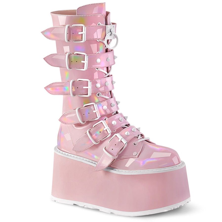 Damned-225 Demonia Nederland Baby Roze Holo Patent