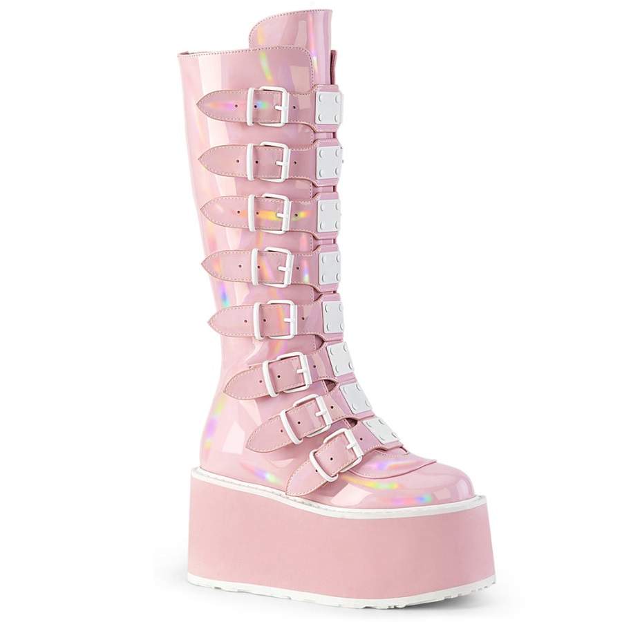 Damned-318 Demonia Nederland Baby Roze Holo Patent