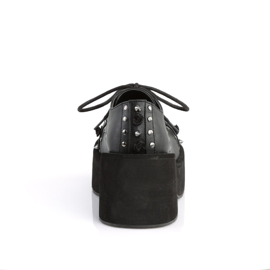 Dank-110 Demonia Nederland Zwart Vegan Leer