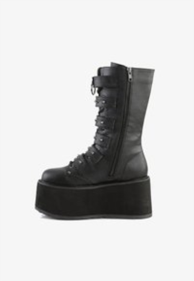 Demonia Nederland Black Cowboybiker Ankle Boot