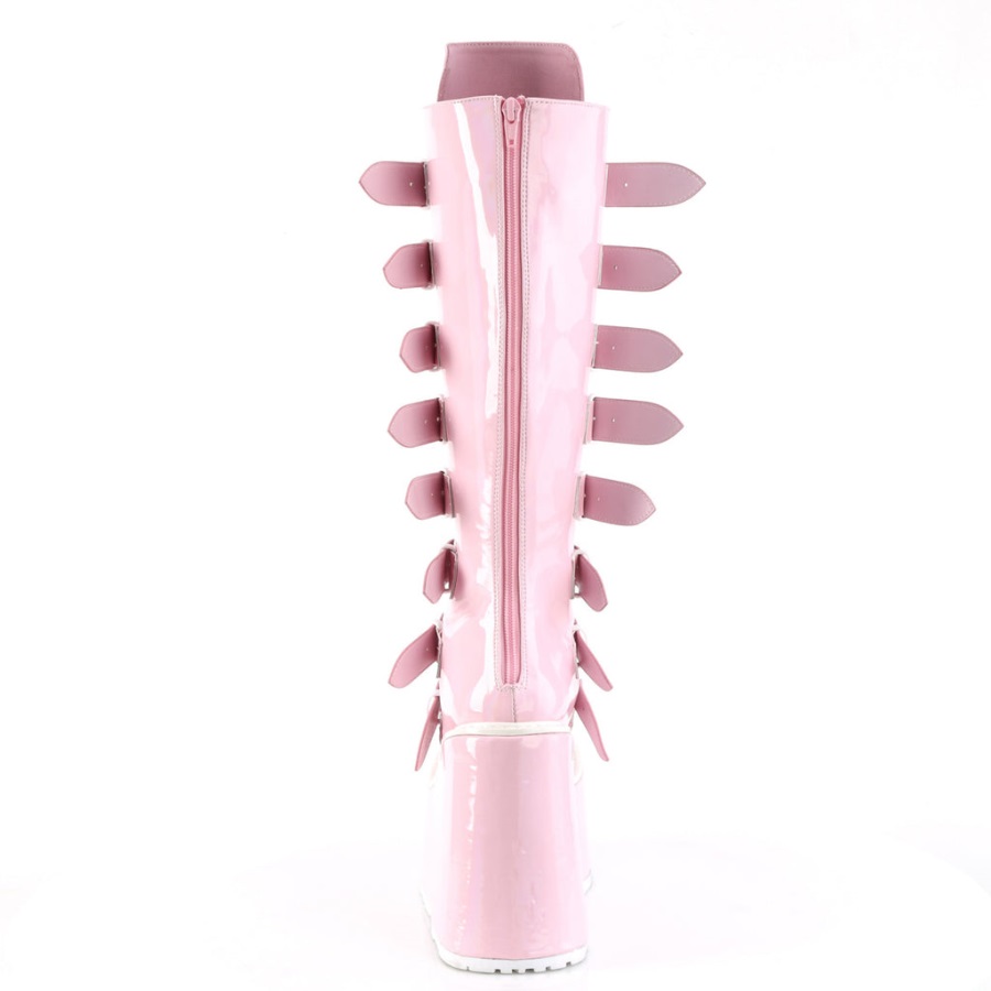 Demonia Nederland Zwart Vegan Leer Bolt-300