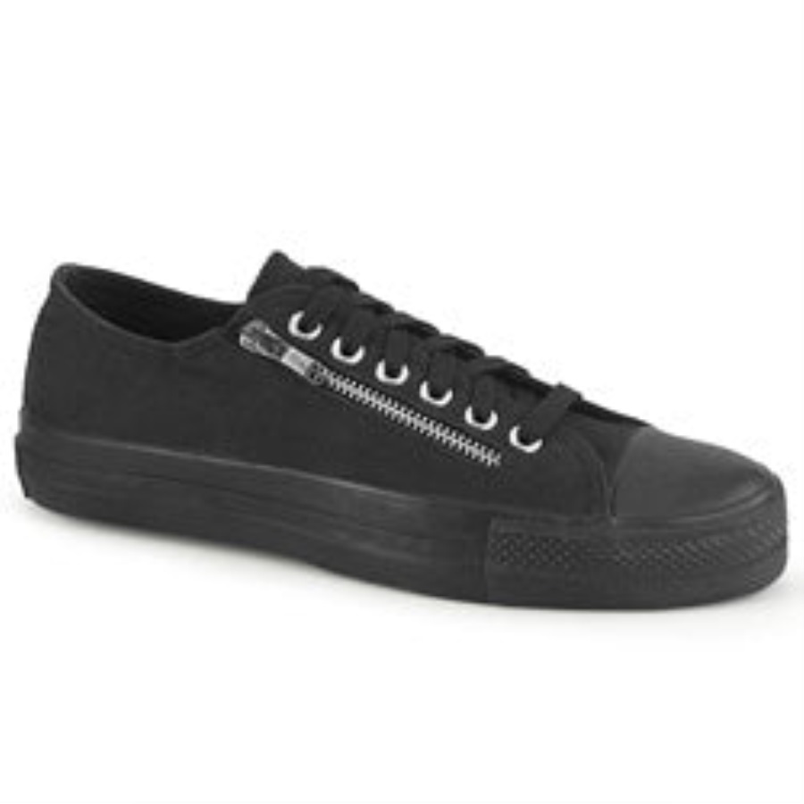 Deviant-06 Zwart Canvas Demonia Nederland