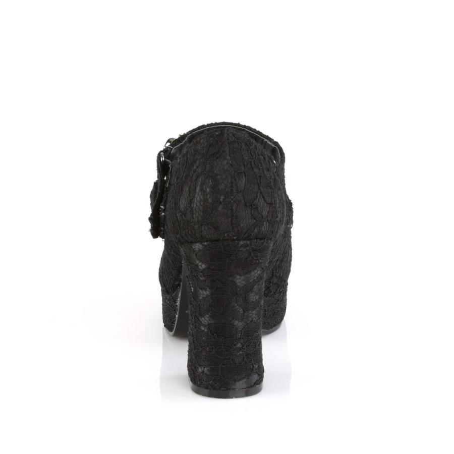 Gothika-09 Zwart Satijn-kant Demonia Nederland