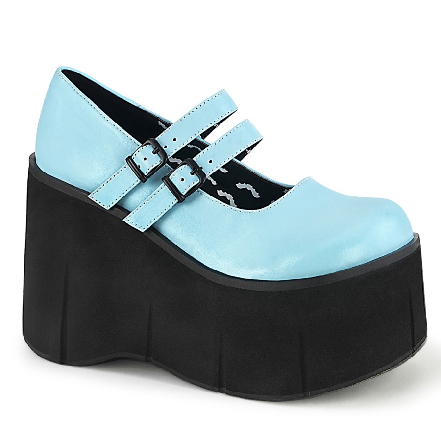 Kera-08 Demonia Nederland Babyblauw Vegan Leer
