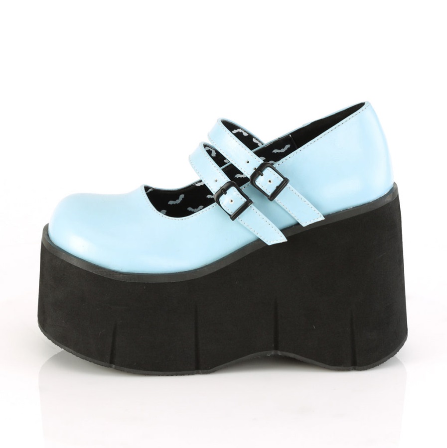 Kera-08 Demonia Nederland Babyblauw Vegan Leer