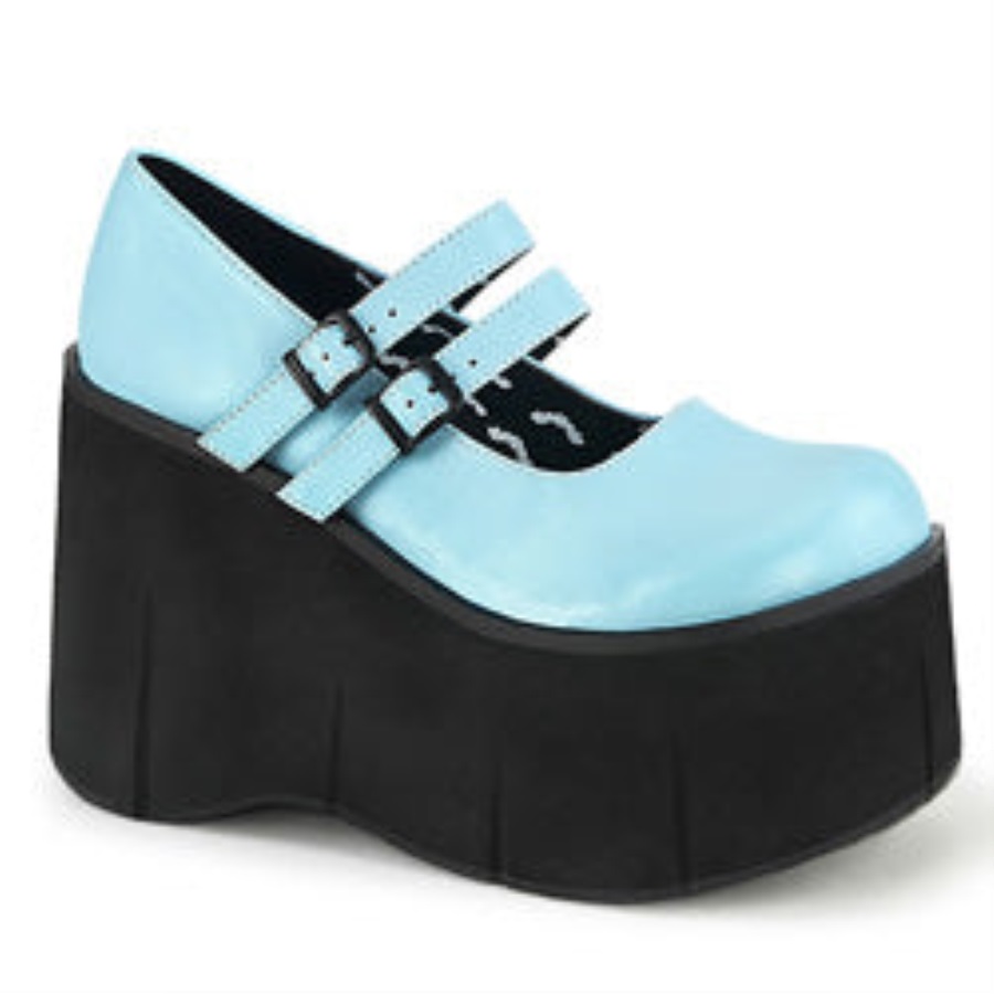 Kera-08 Demonia Nederland Babyblauw Vegan Leer