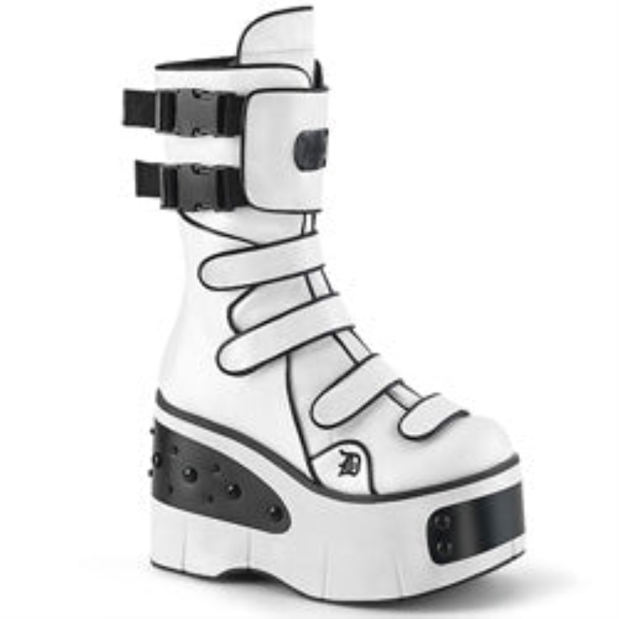 Kera-108 Wit Vegan Leer Demonia Nederland