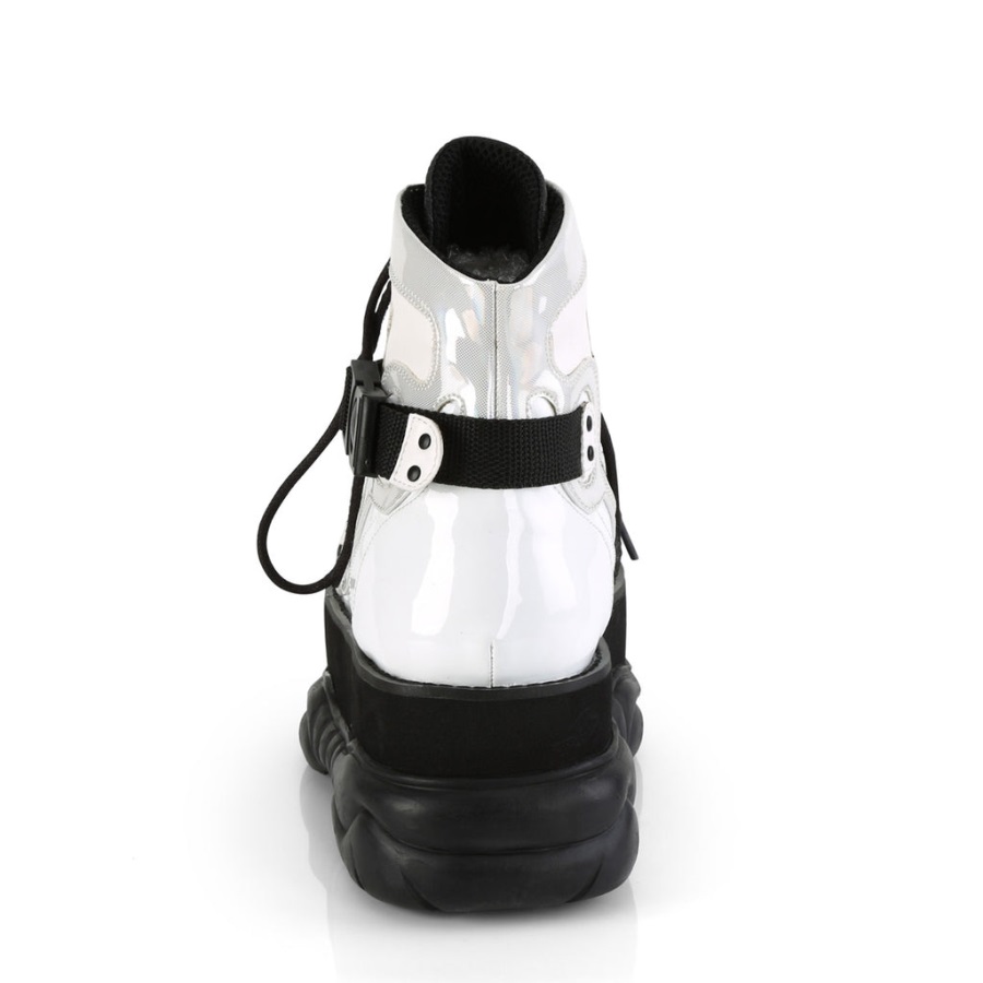 Neptune-181 Demonia Nederland Wit Vegan Leer Multi