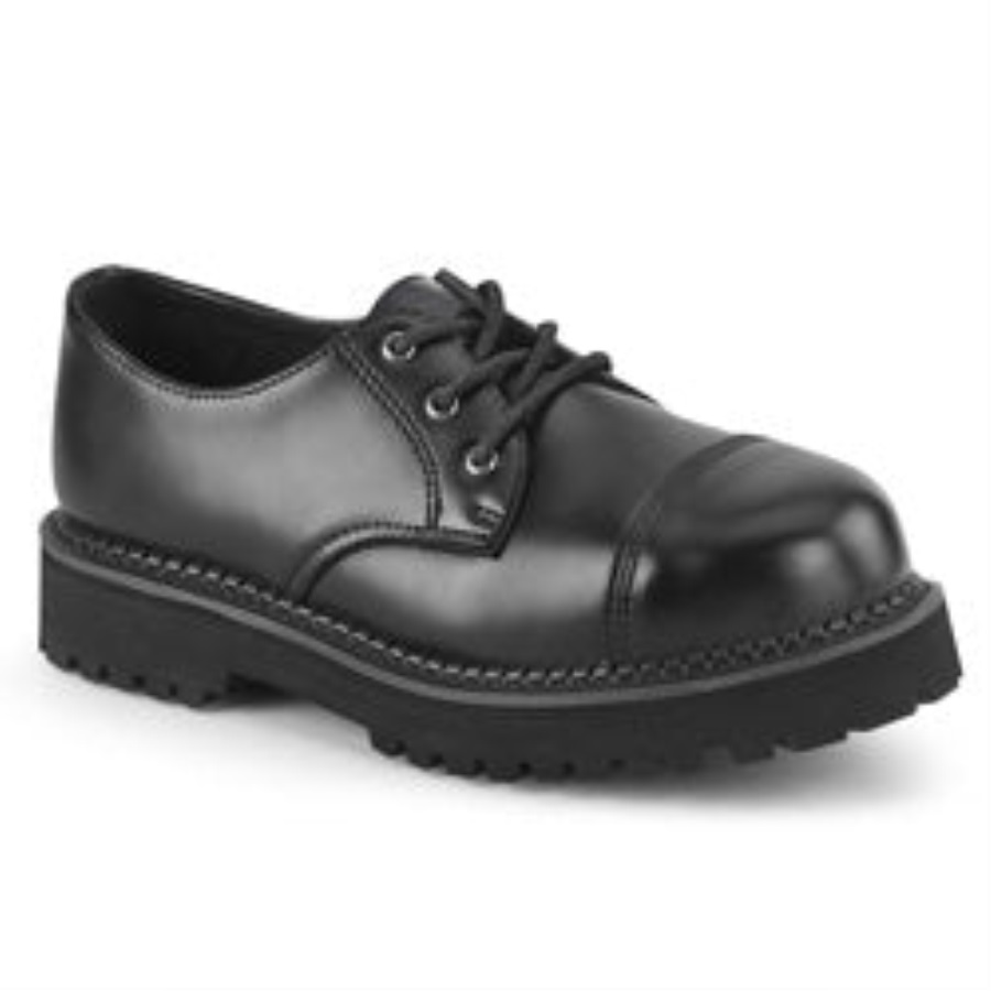 Riot-03 Zwart Leer Demonia Nederland