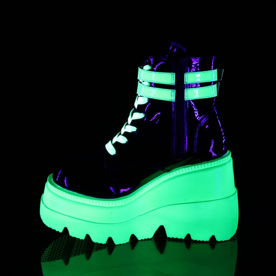 Shaker-52 Zwart Patent-u V Neon Groen Demonia Nederland