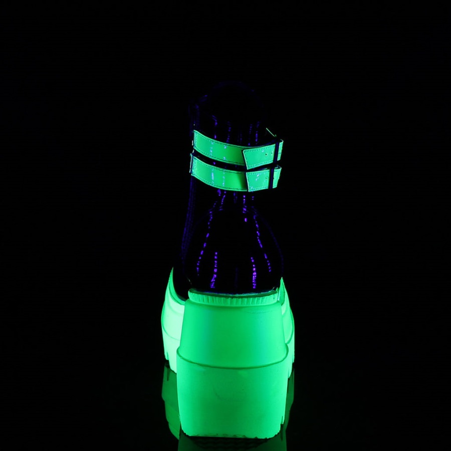 Shaker-52 Zwart Patent-u V Neon Groen Demonia Nederland