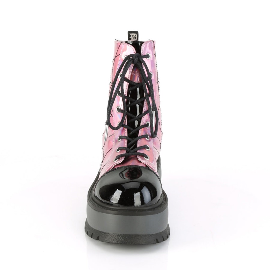 Slacker-88 Demonia Nederland Roze Hologram-zwart Patent