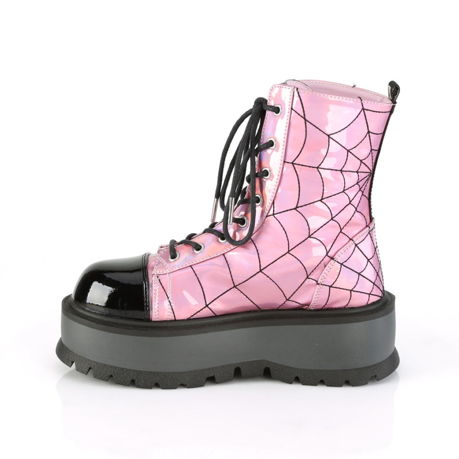 Slacker-88 Demonia Nederland Roze Hologram-zwart Patent