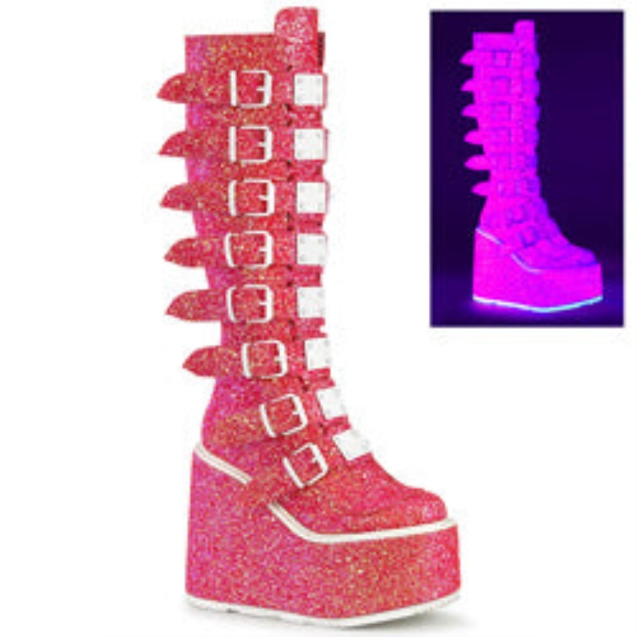 Swing-815uv Roze Glitter Demonia Nederland