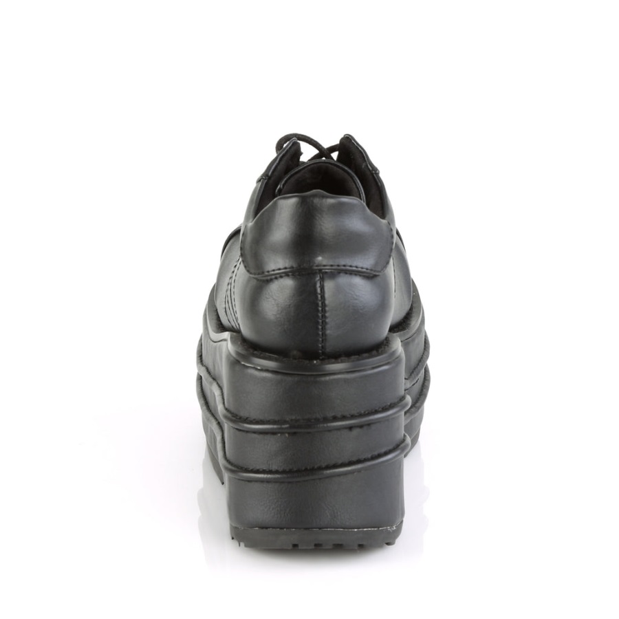 Tempo-08 Zwart Vegan Leer Demonia Nederland