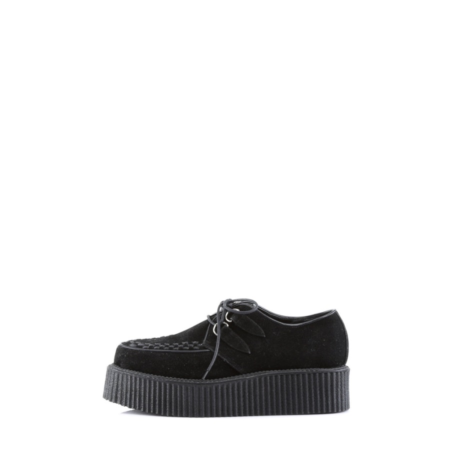 V-creeper-502s Demonia Nederland Zwart Vegan Suede