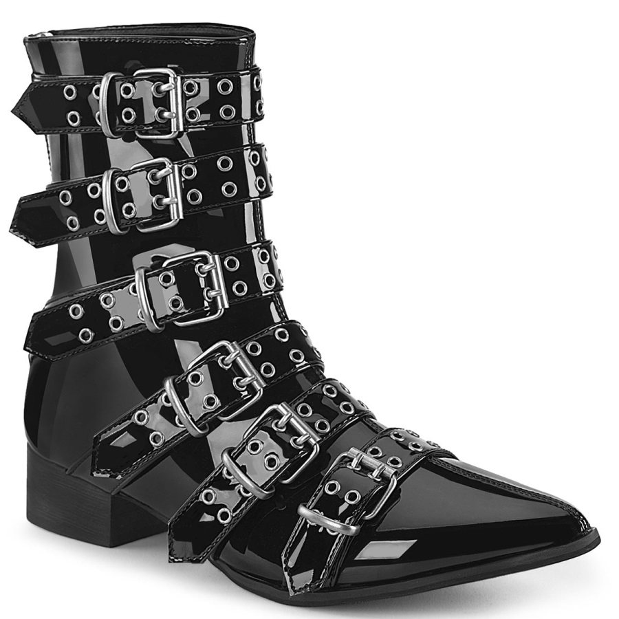 Warlock-70 Zwart Patent Demonia Nederland