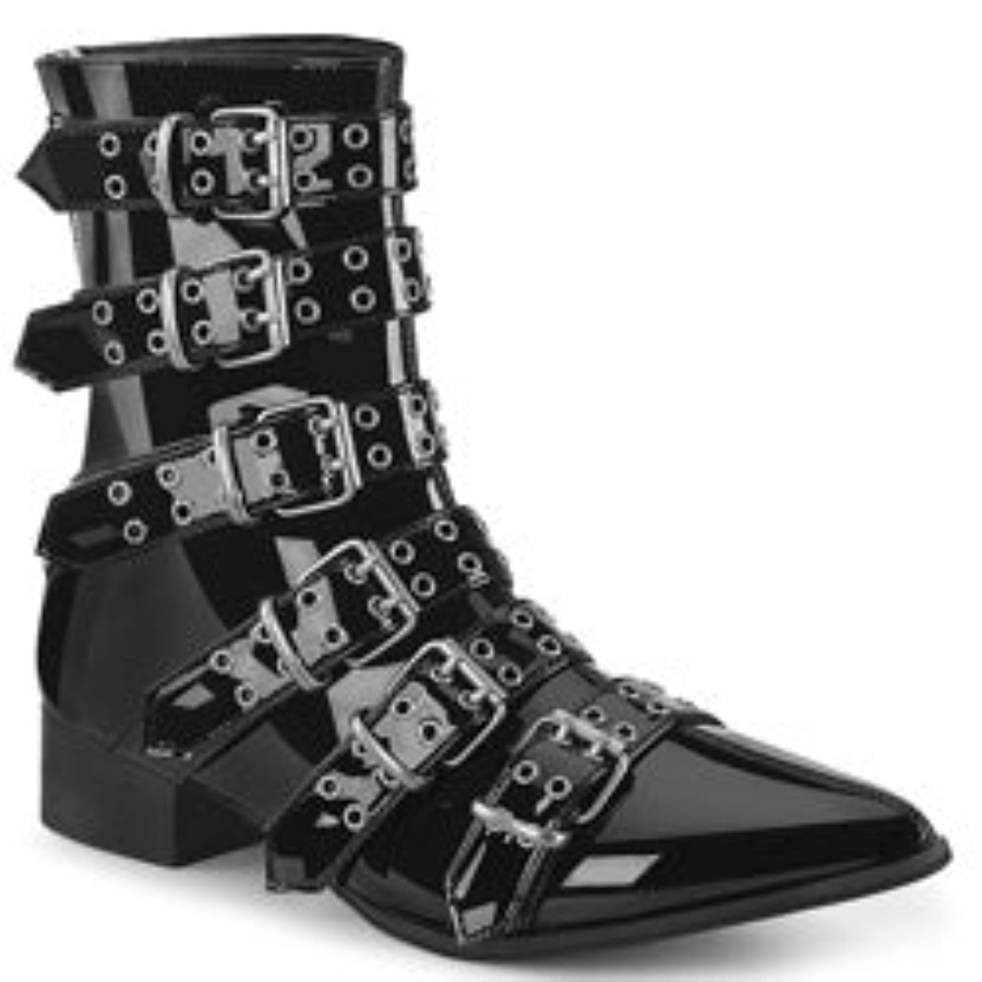 Warlock-70 Zwart Patent Demonia Nederland